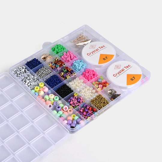 Girls Beads Set For Creative Play With Scissor