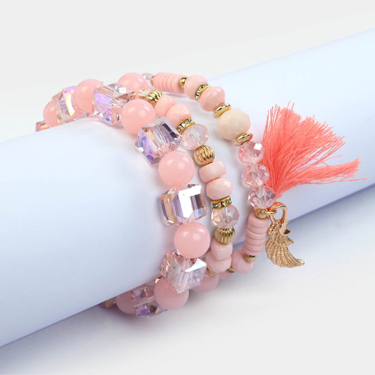 Fancy Crystal Beaded Bracelet for Girls