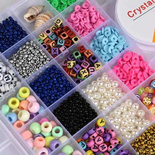 Girls Beads Set For Creative Play With Scissor