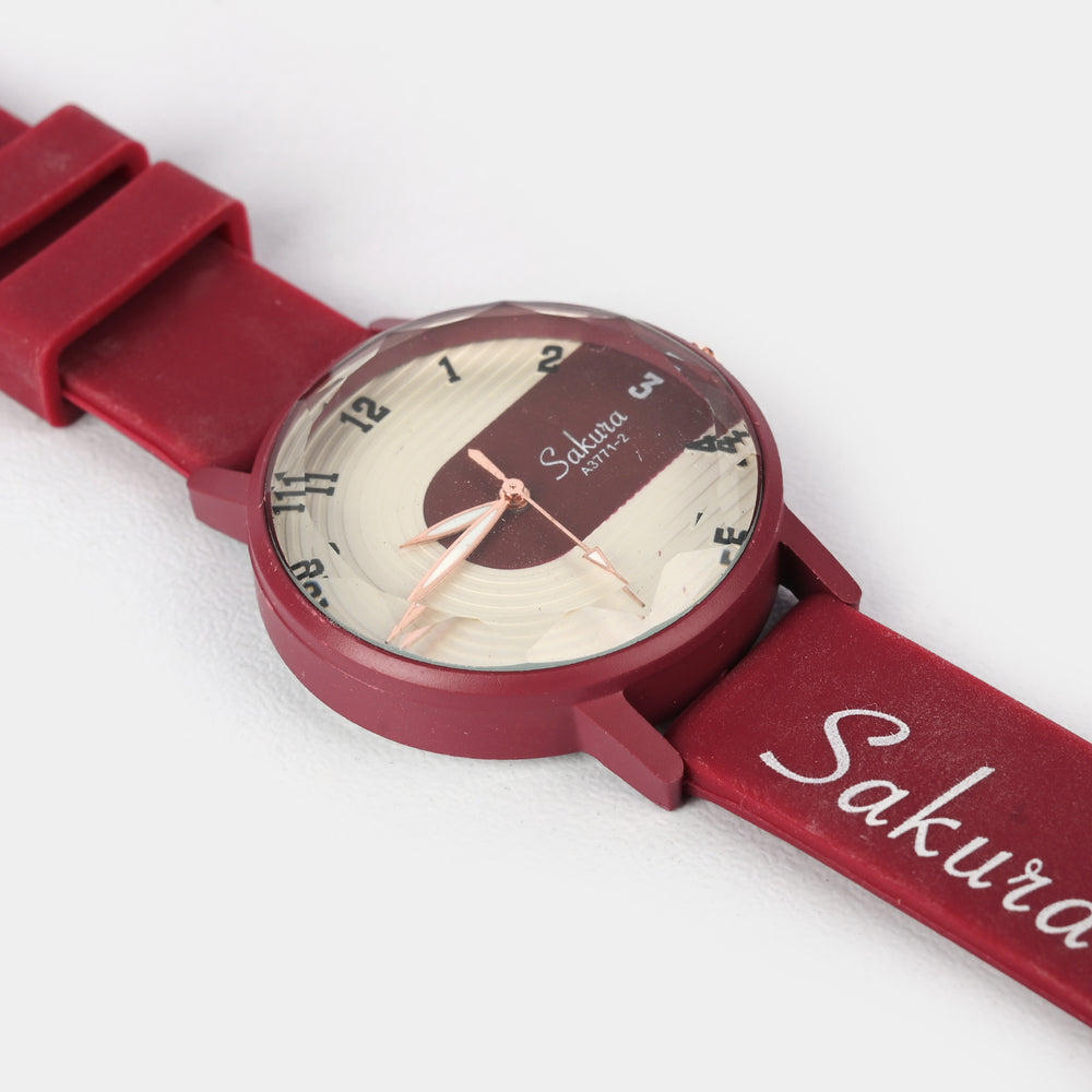 Girls Elegant Analog Wristwatch