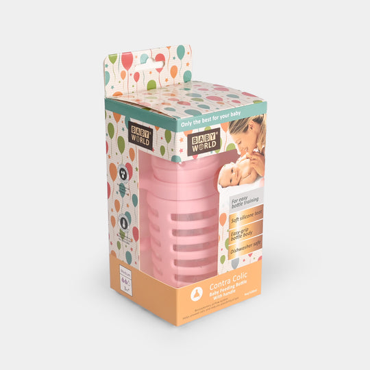 Baby Glass Feeding Bottle | 120ml with Handles