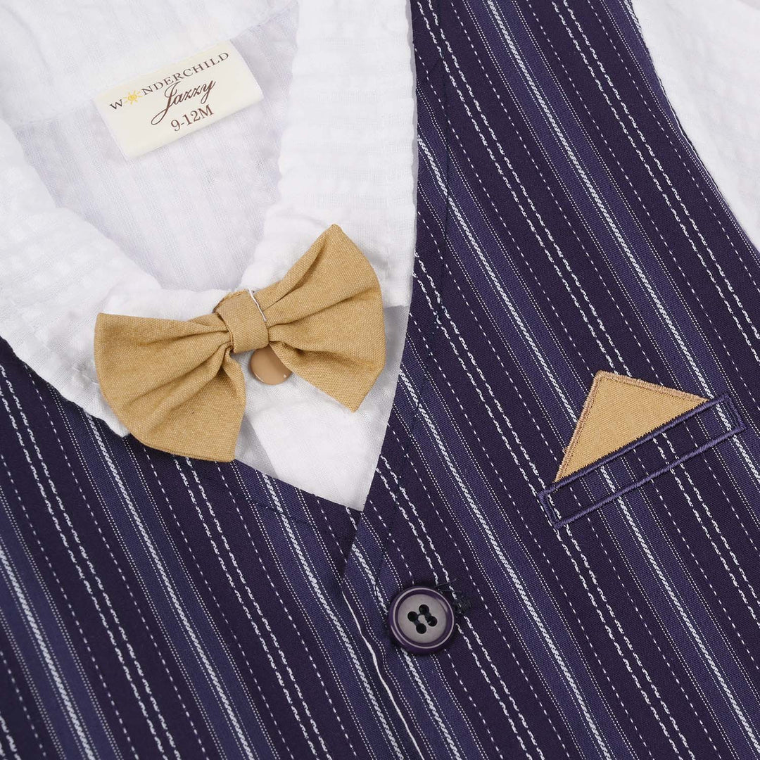 Infant Boys Jersey/Terry Romper 297-016 -BEIGE