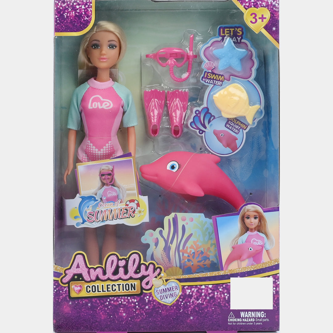 11.5" Lovely Fashion Doll with Accessories Set