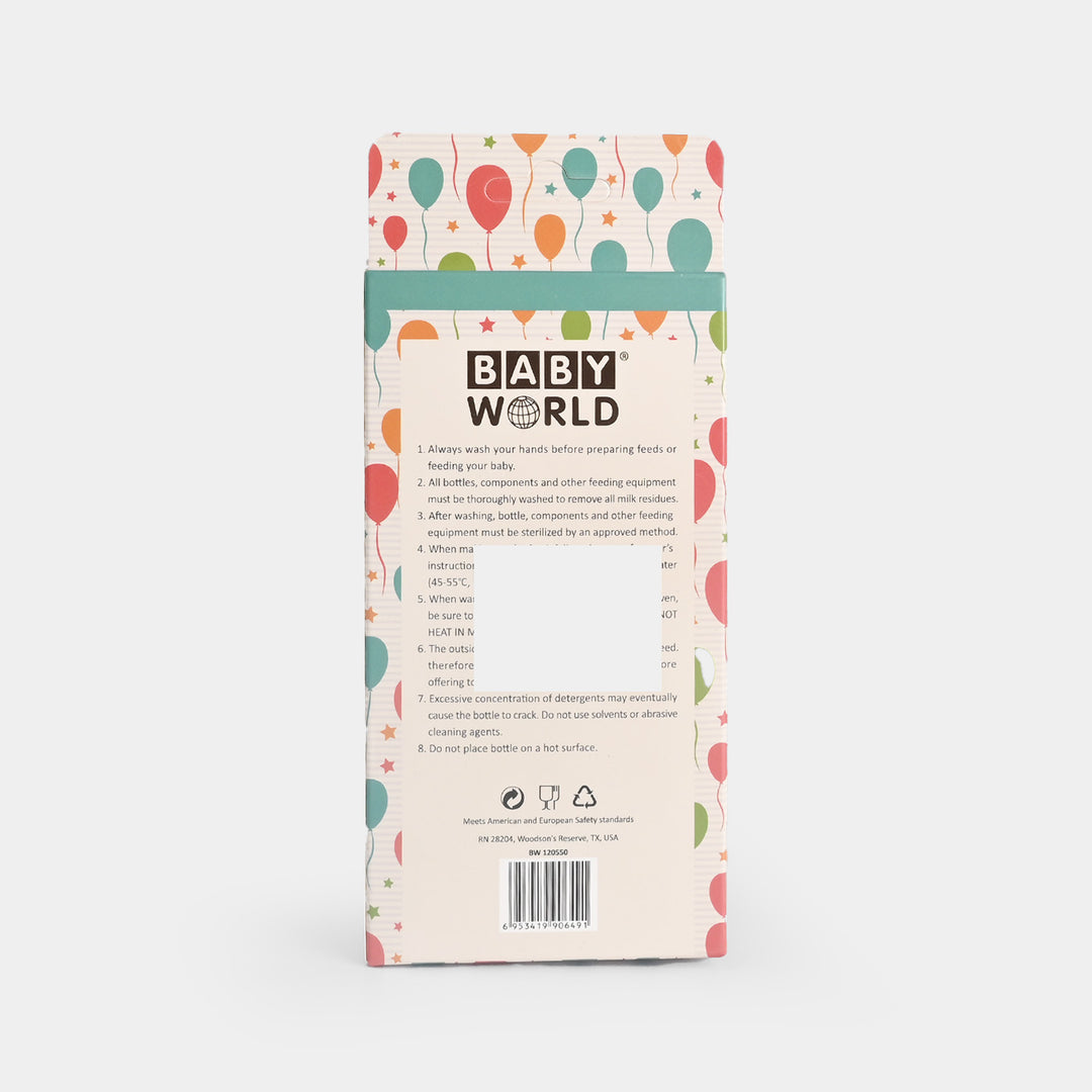 Baby Glass Feeding Bottle | 120ml with Handles