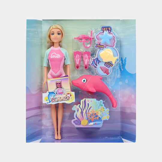 11.5" Lovely Fashion Doll with Accessories Set