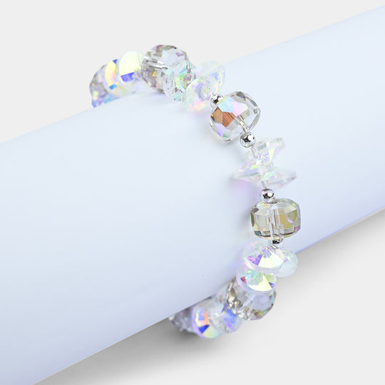 Fancy Bead Charm Bracelet