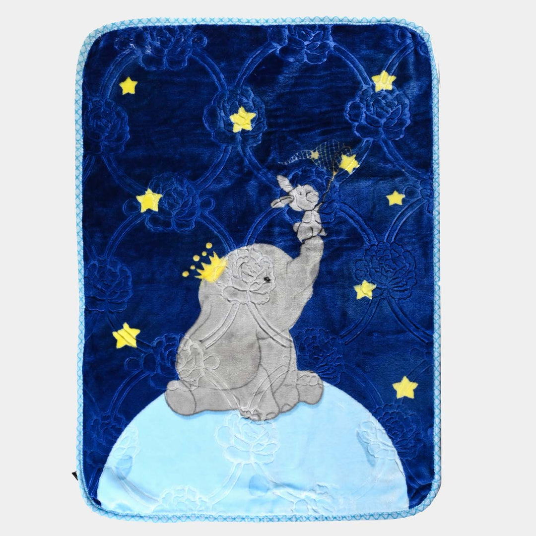 Blanket Plush Mink | Dark Blue