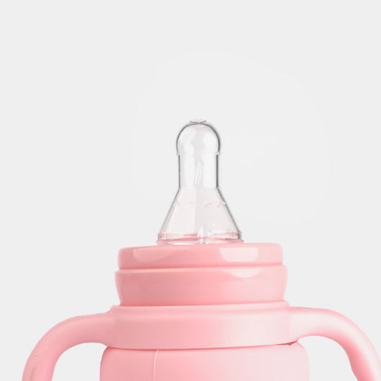 Baby Glass Feeding Bottle | 120ml with Handles