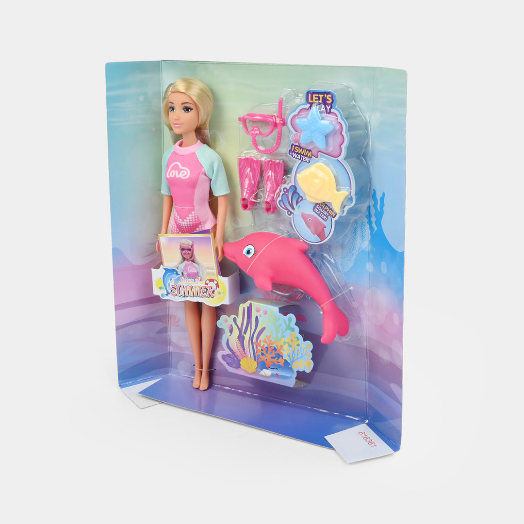 11.5" Lovely Fashion Doll with Accessories Set