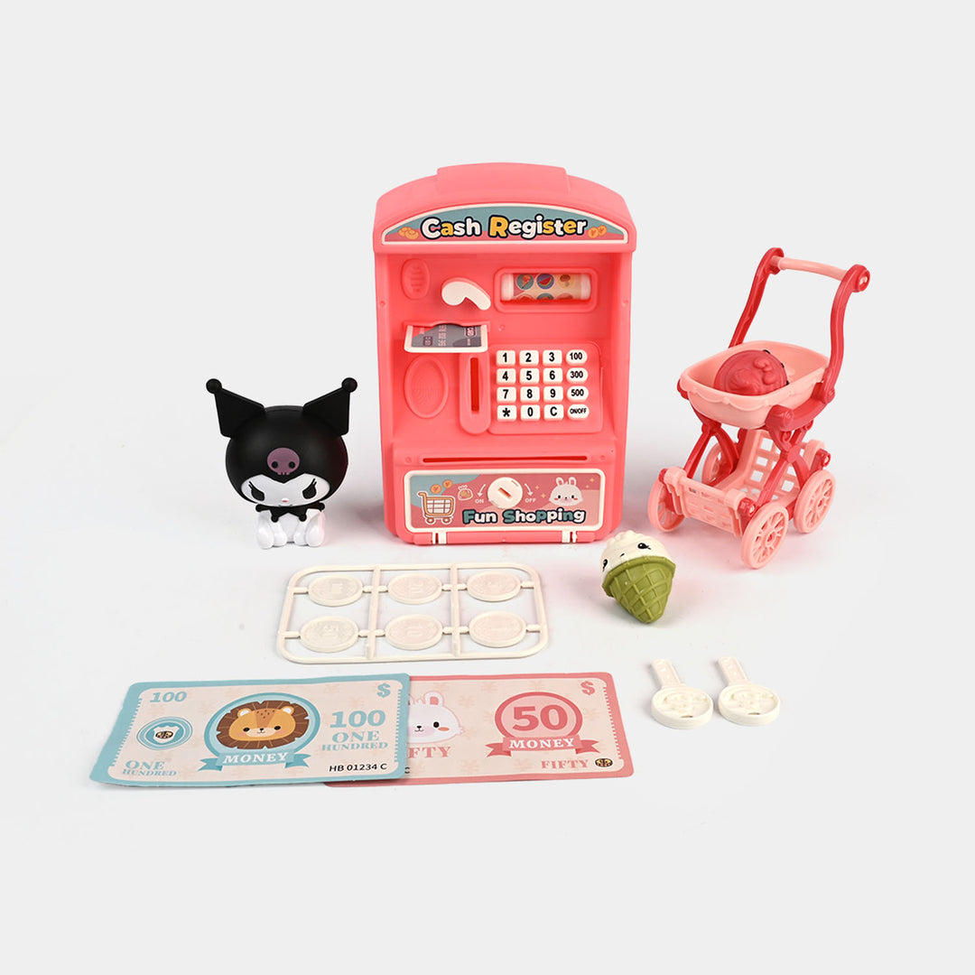 Toy Cash Register Play Set For Kids