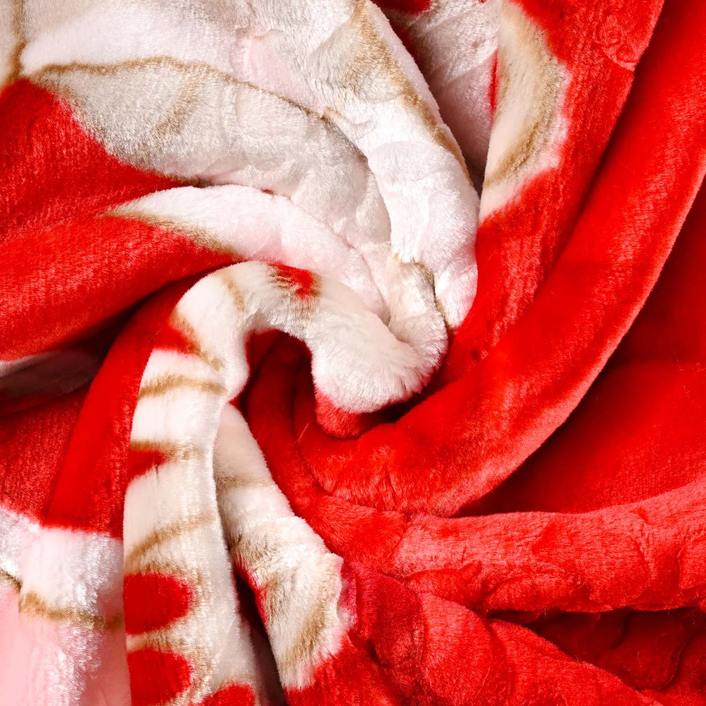 Blanket Plush Mink | Red