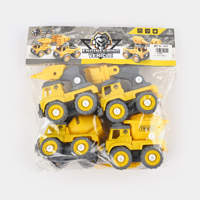 DIY Construction Truck Set | 4PCs