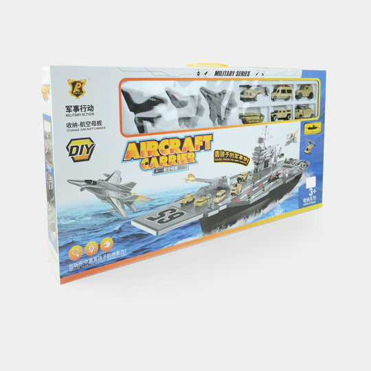 Military Action Aircraft Carrier Storage Playset