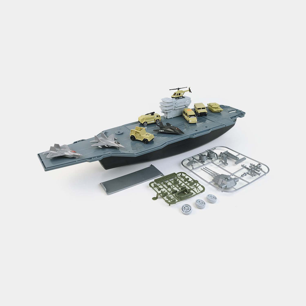 Military Action Aircraft Carrier Storage Playset