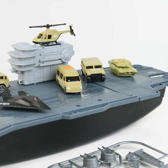 Military Action Aircraft Carrier Storage Playset