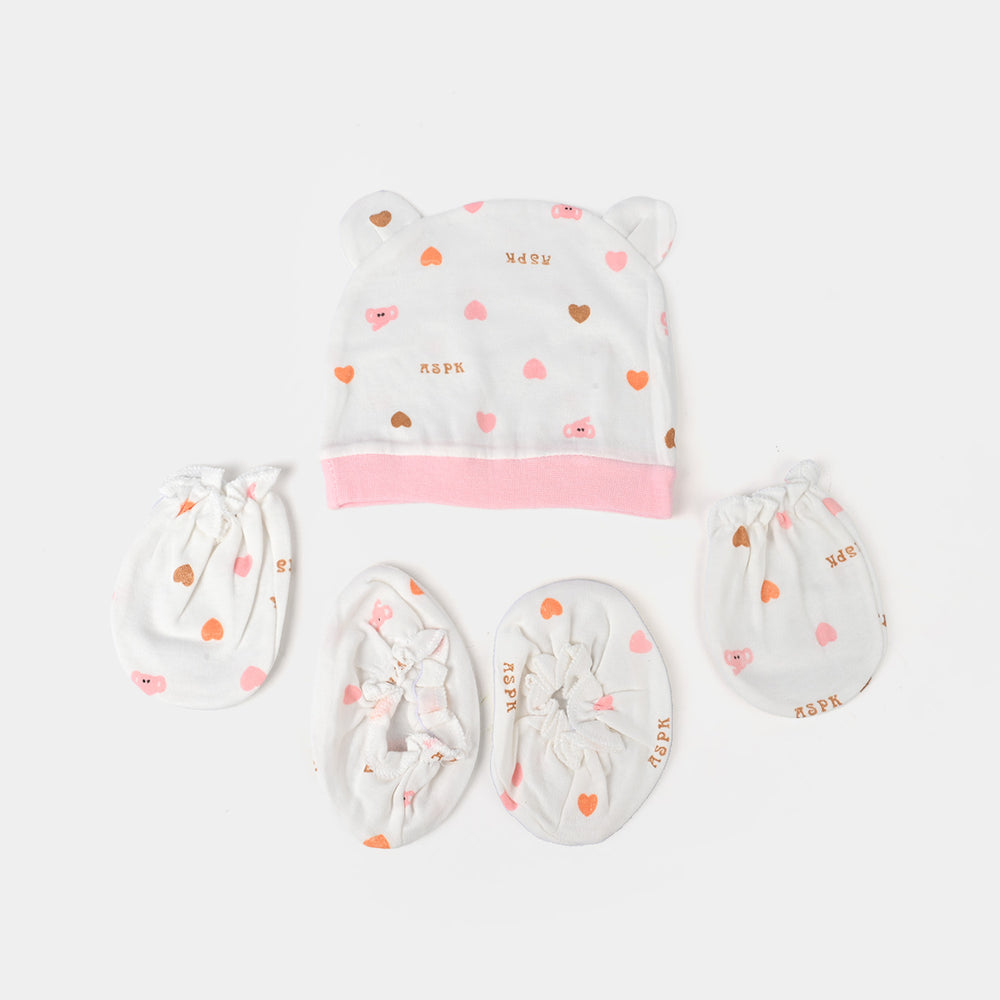 Baby Socks & Bib & Cap/Hat Set | 3PCs