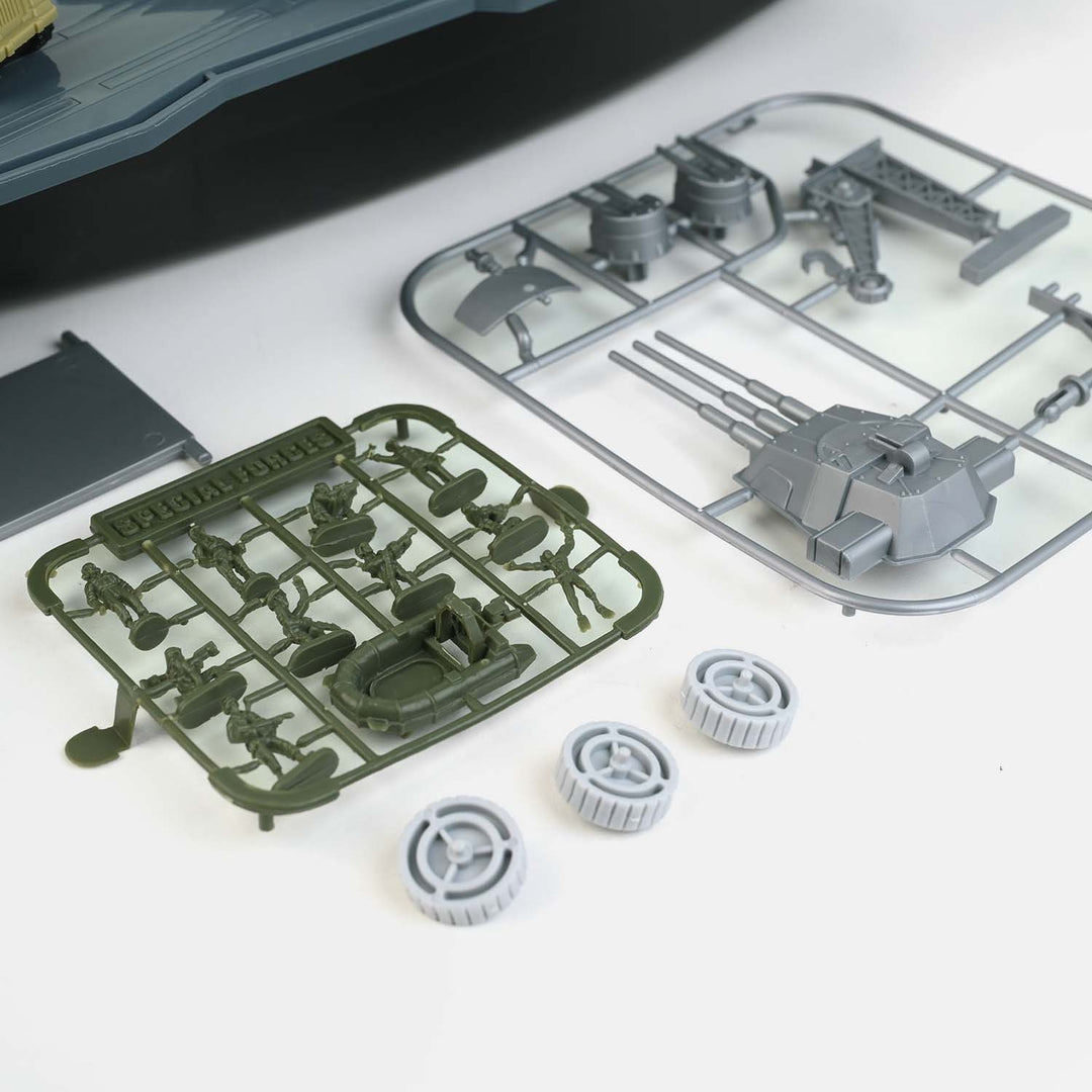 Military Action Aircraft Carrier Storage Playset