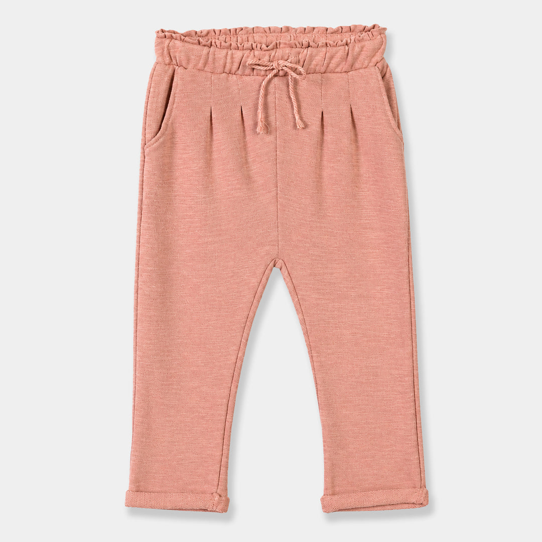 Infant Girls Cotton Twill Pyjama Basic Rust