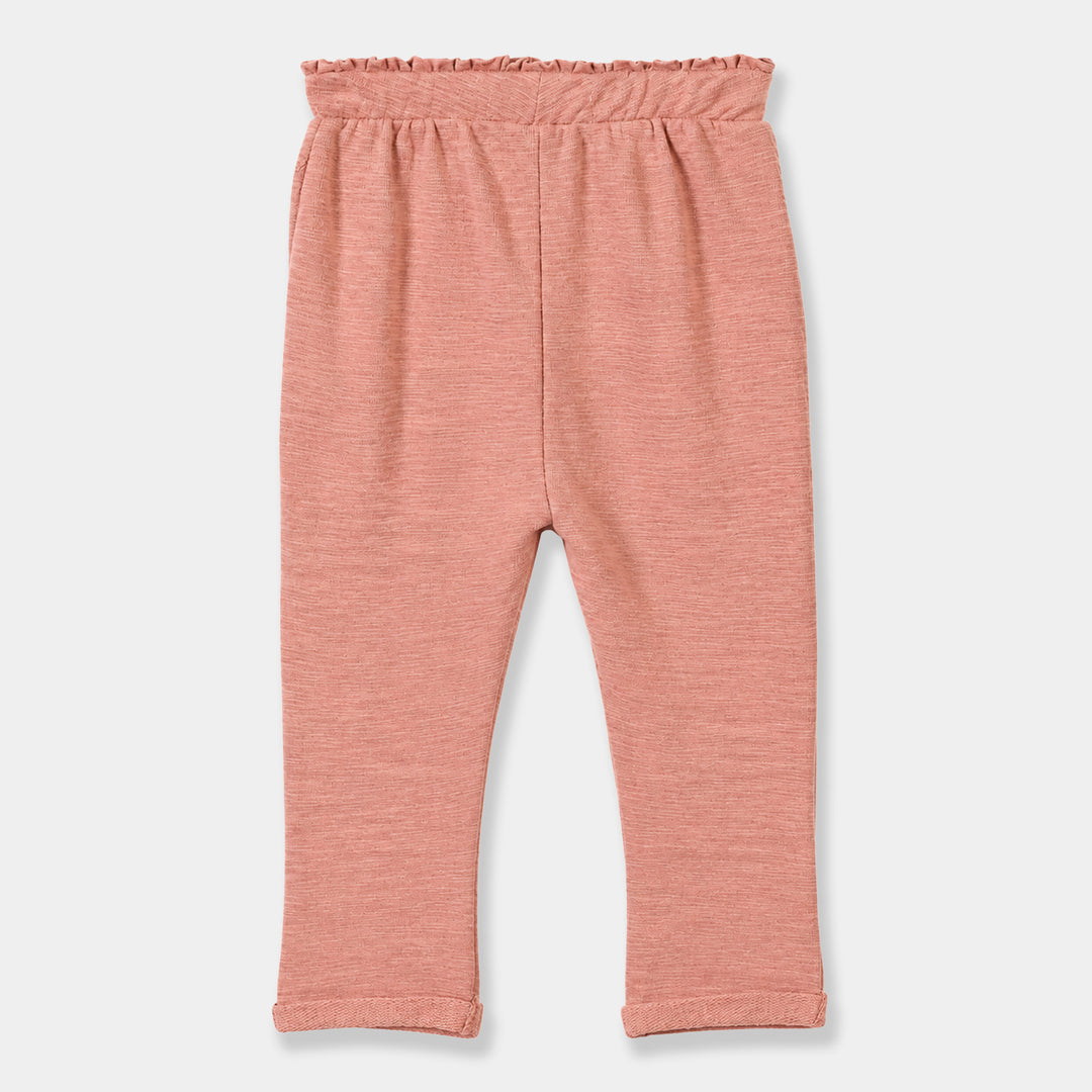 Infant Girls Cotton Twill Pyjama Basic Rust