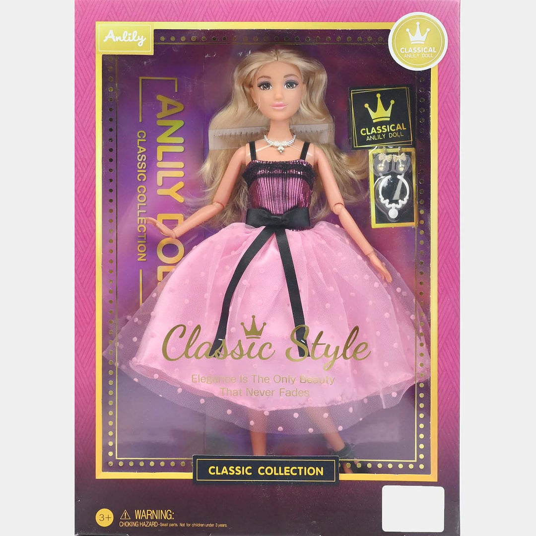 11.5" Lovely Fashion Doll with Accessories Set