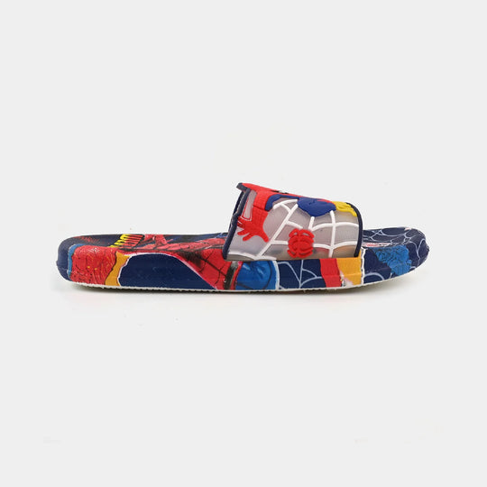 Boys Slipper 902-3-NAVY