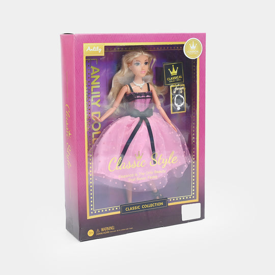 11.5" Lovely Fashion Doll with Accessories Set