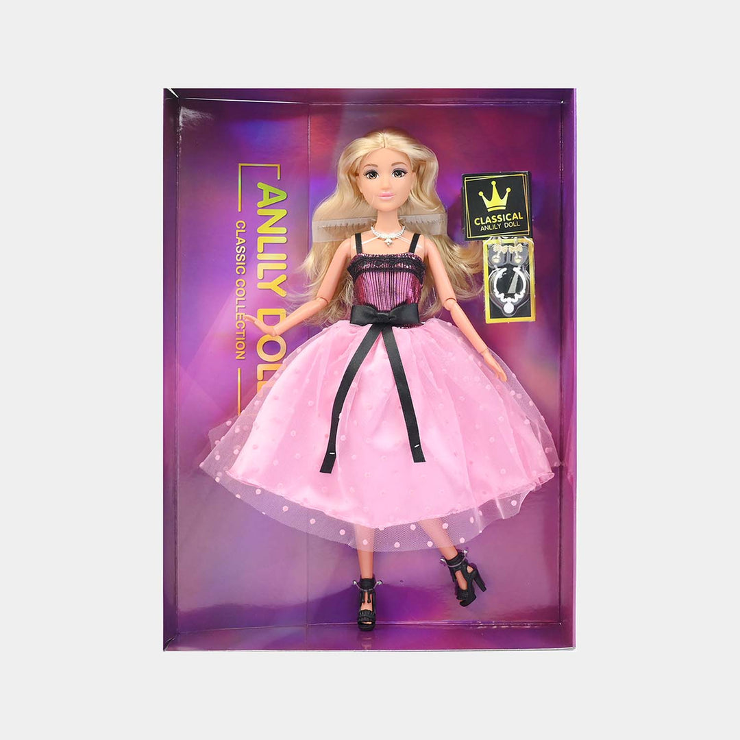 11.5" Lovely Fashion Doll with Accessories Set