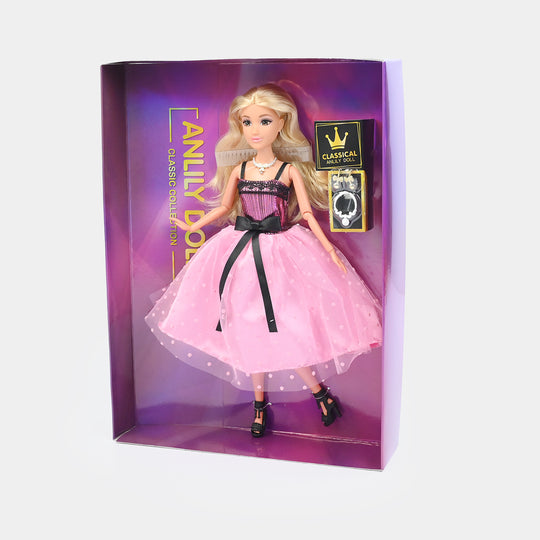 11.5" Lovely Fashion Doll with Accessories Set