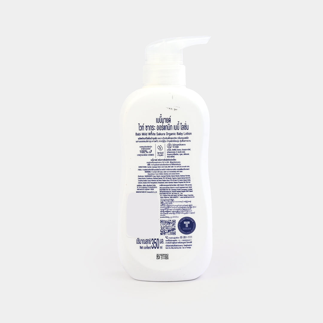 Babi Mild Lotion White Sakura Organic 350ml