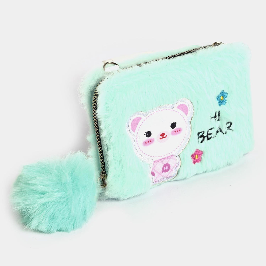 Girls Fur Fashion Hand Bag/Wallet