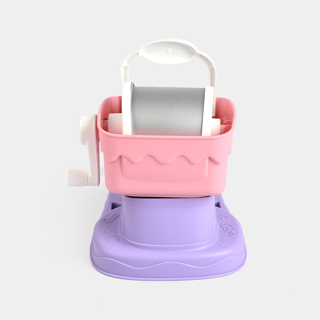 Kids Handmade Making Diy Edible Toy Ice Cream Maker Machine