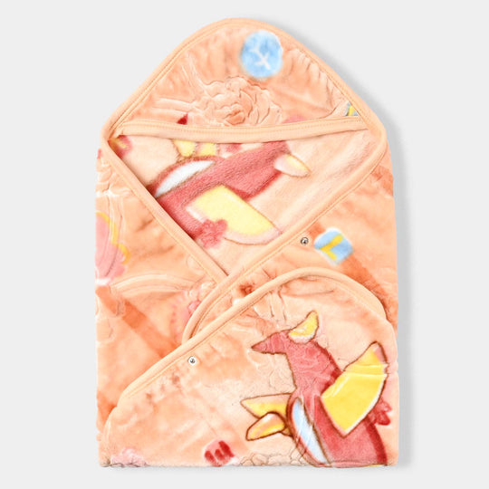 Deluxe Hooded Blanket - Peach