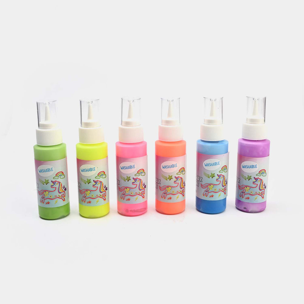 Crafts 3D Neon Sidewalk Chalk Puffy Paint Set
