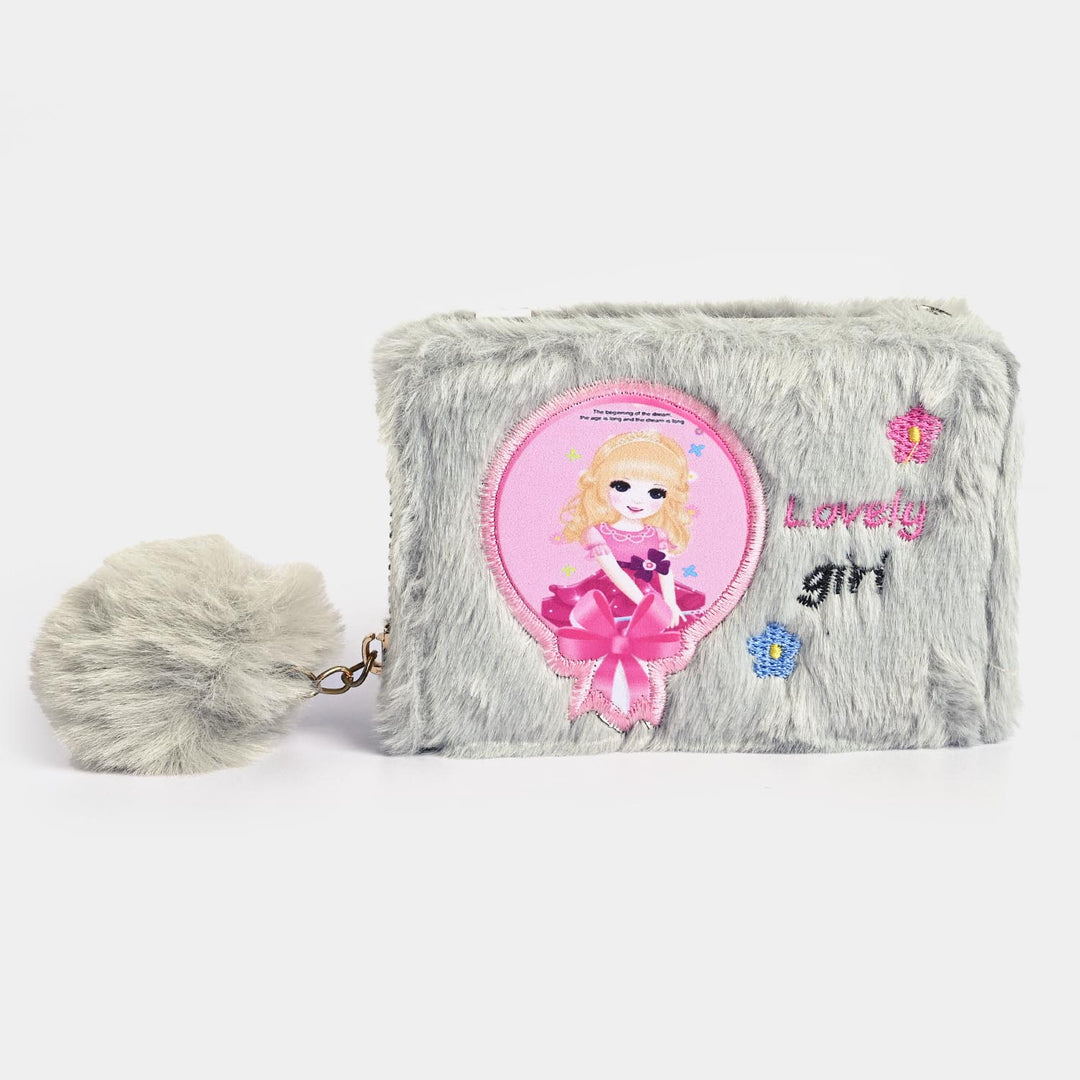 Girls Fur Fashion Hand Bag/Wallet