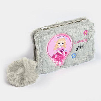 Girls Fur Fashion Hand Bag/Wallet