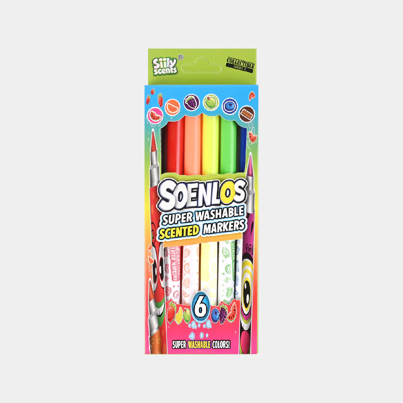 Washable Scented Marker 6PCs