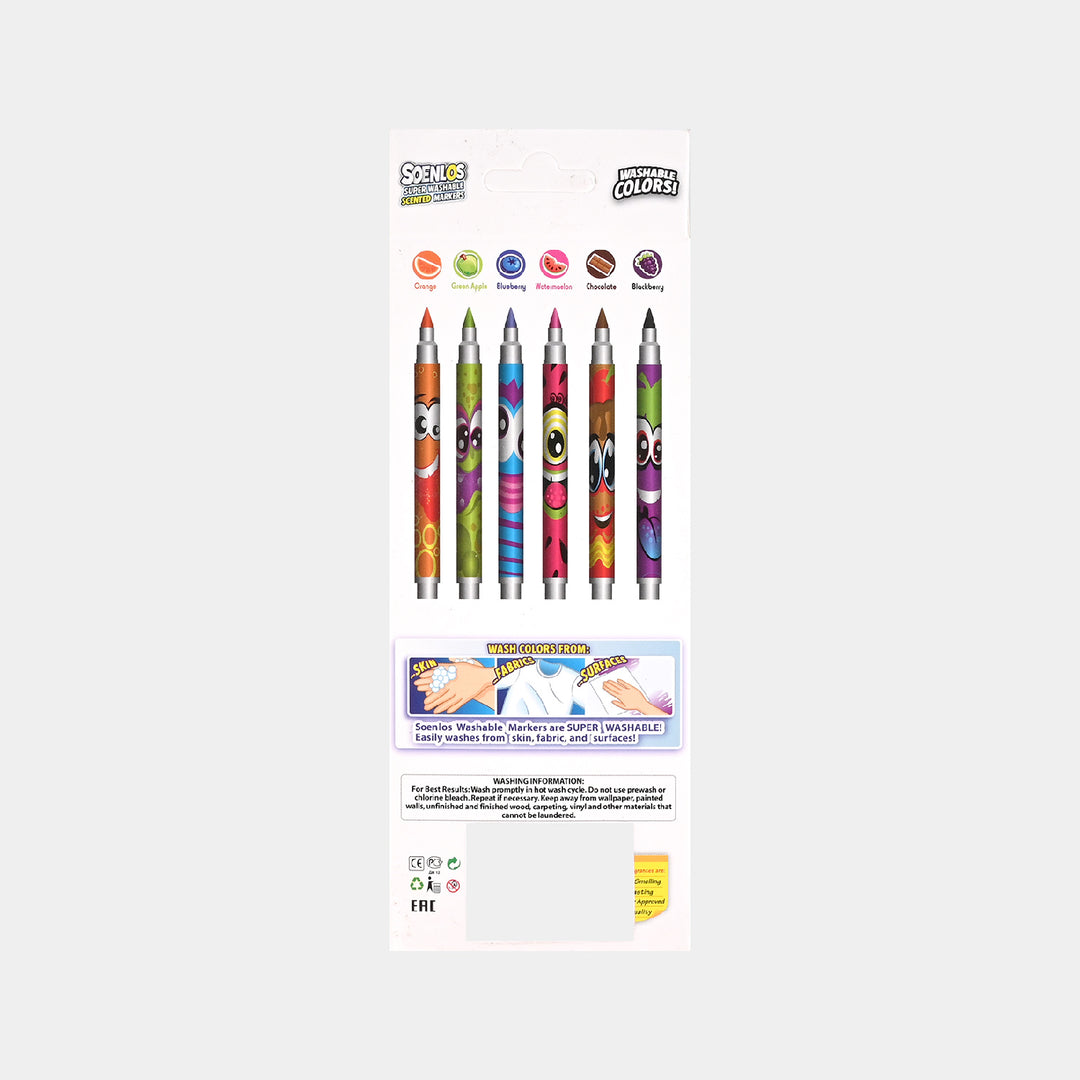 Washable Scented Marker 6PCs