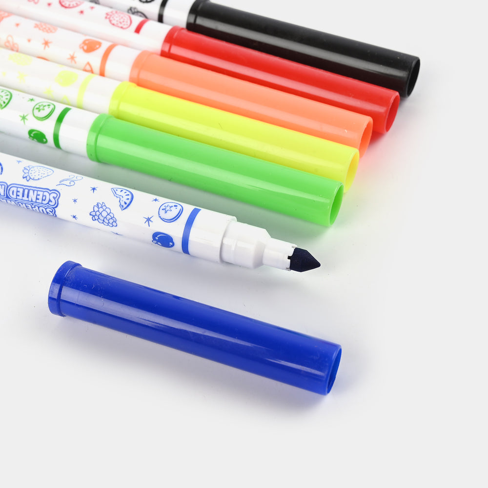 Washable Scented Marker 6PCs