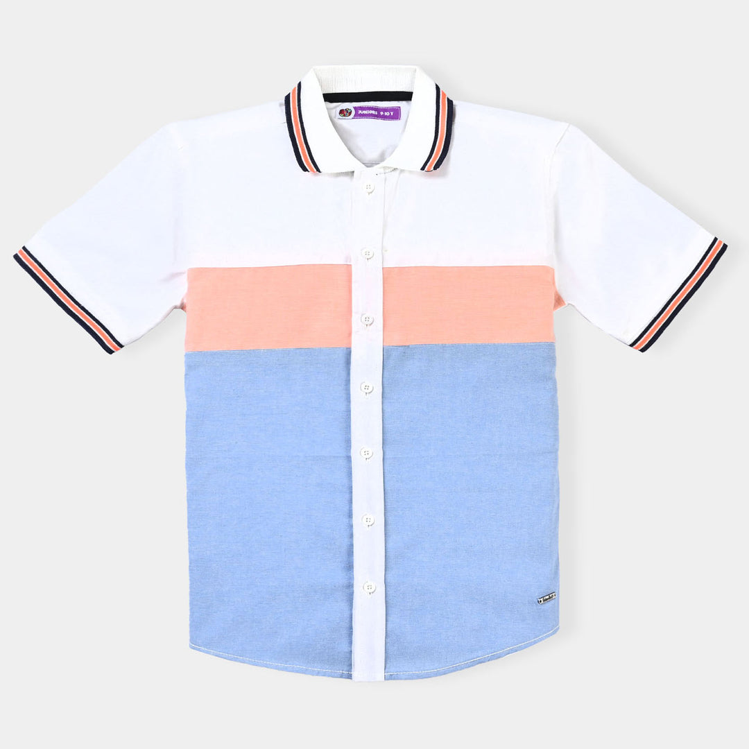 Boys Oxford Casual Shirt Replay | White