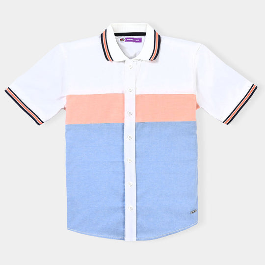 Boys Oxford Casual Shirt Replay | White