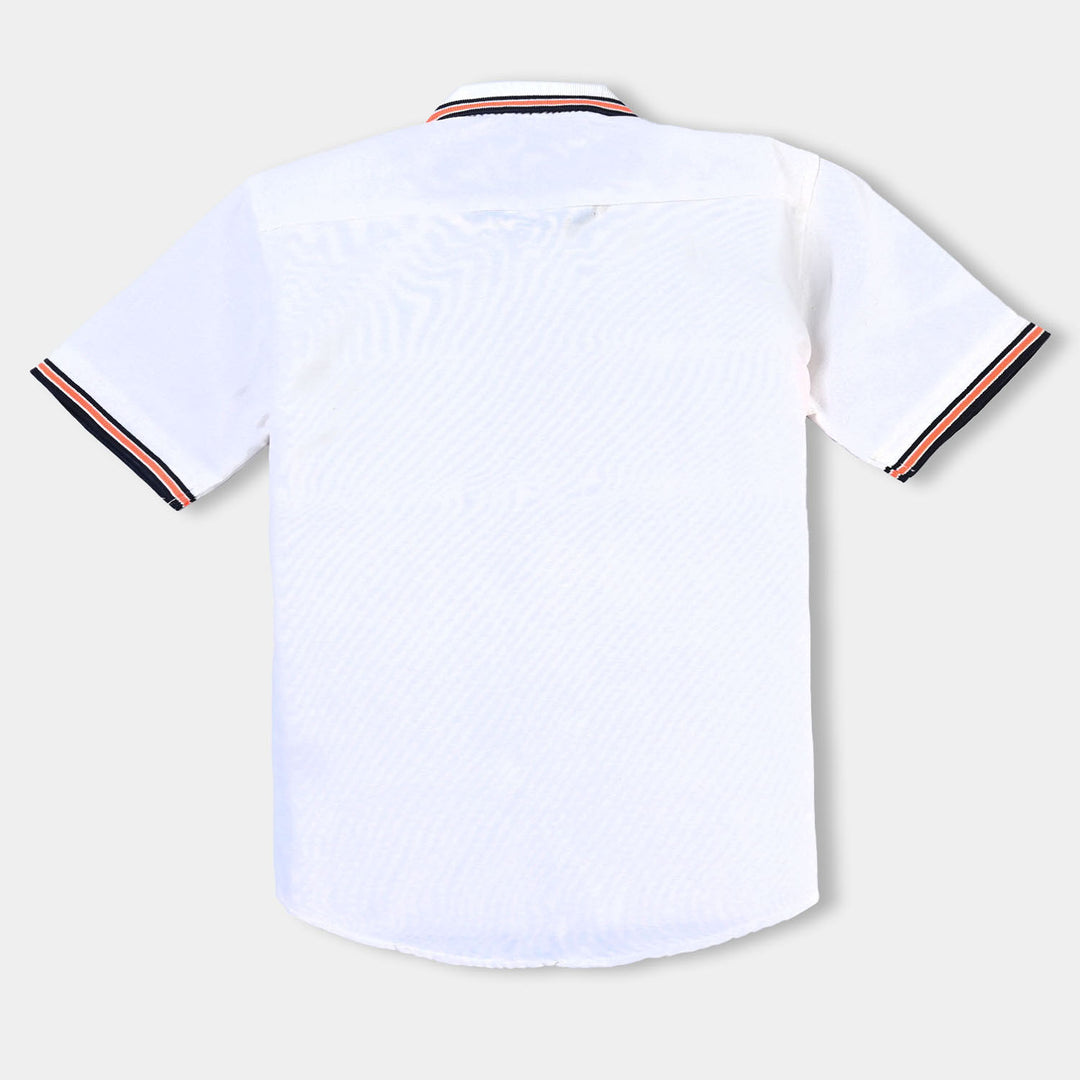 Boys Oxford Casual Shirt Replay | White