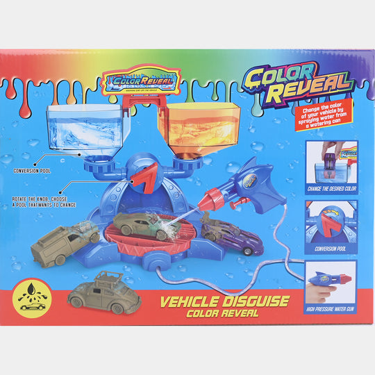 Vehicle Disguise Color Reveal Car Wash Playset