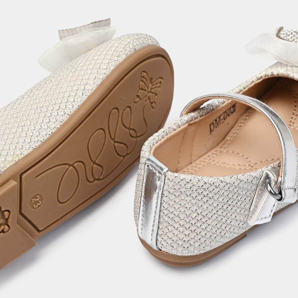 Girls Pumps DM-001-SILVER