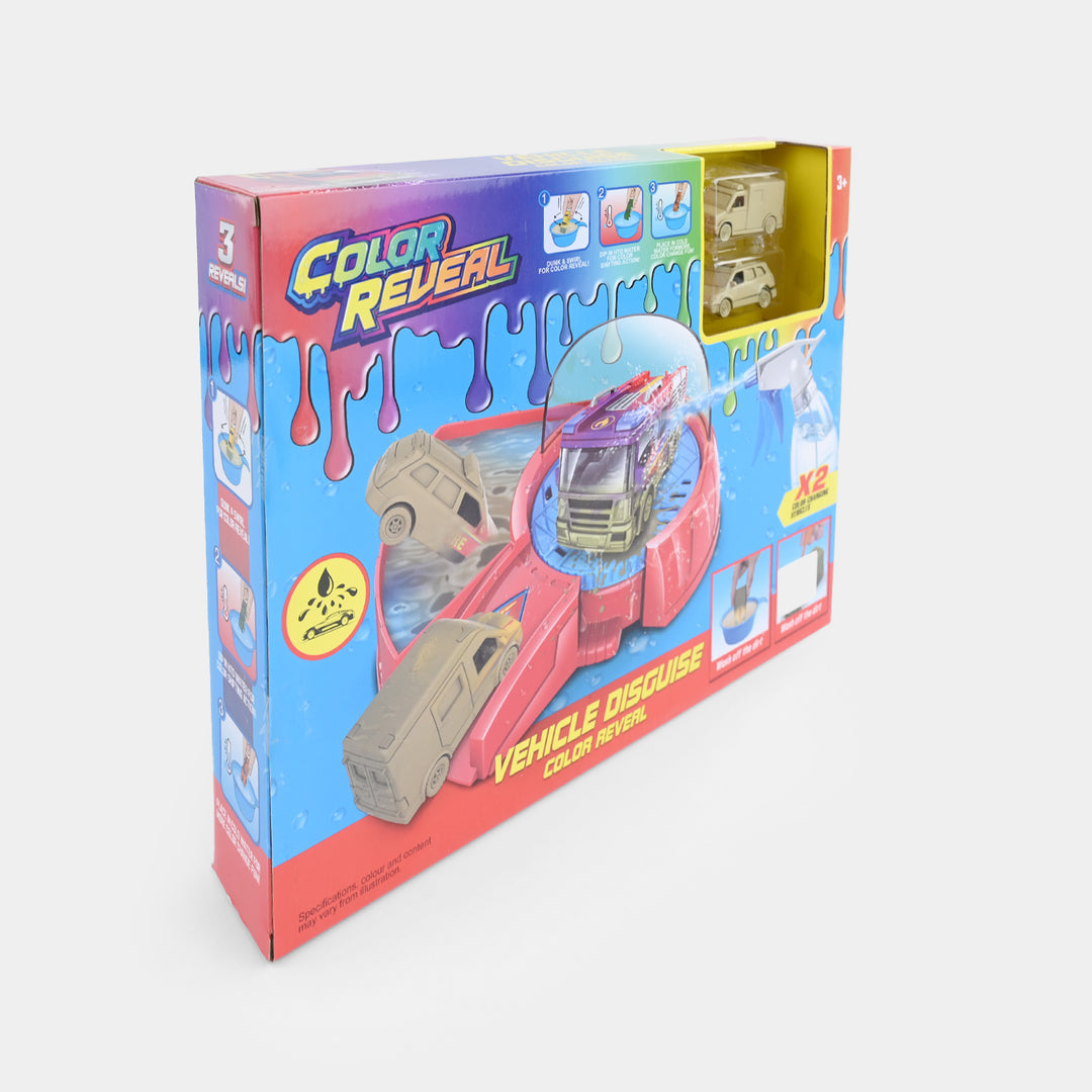 Vehicle Disguise Color Reveal Spray & Wash Playset