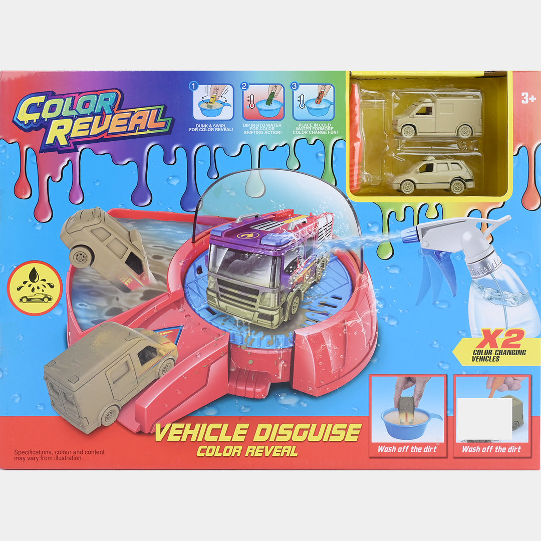 Vehicle Disguise Color Reveal Spray & Wash Playset