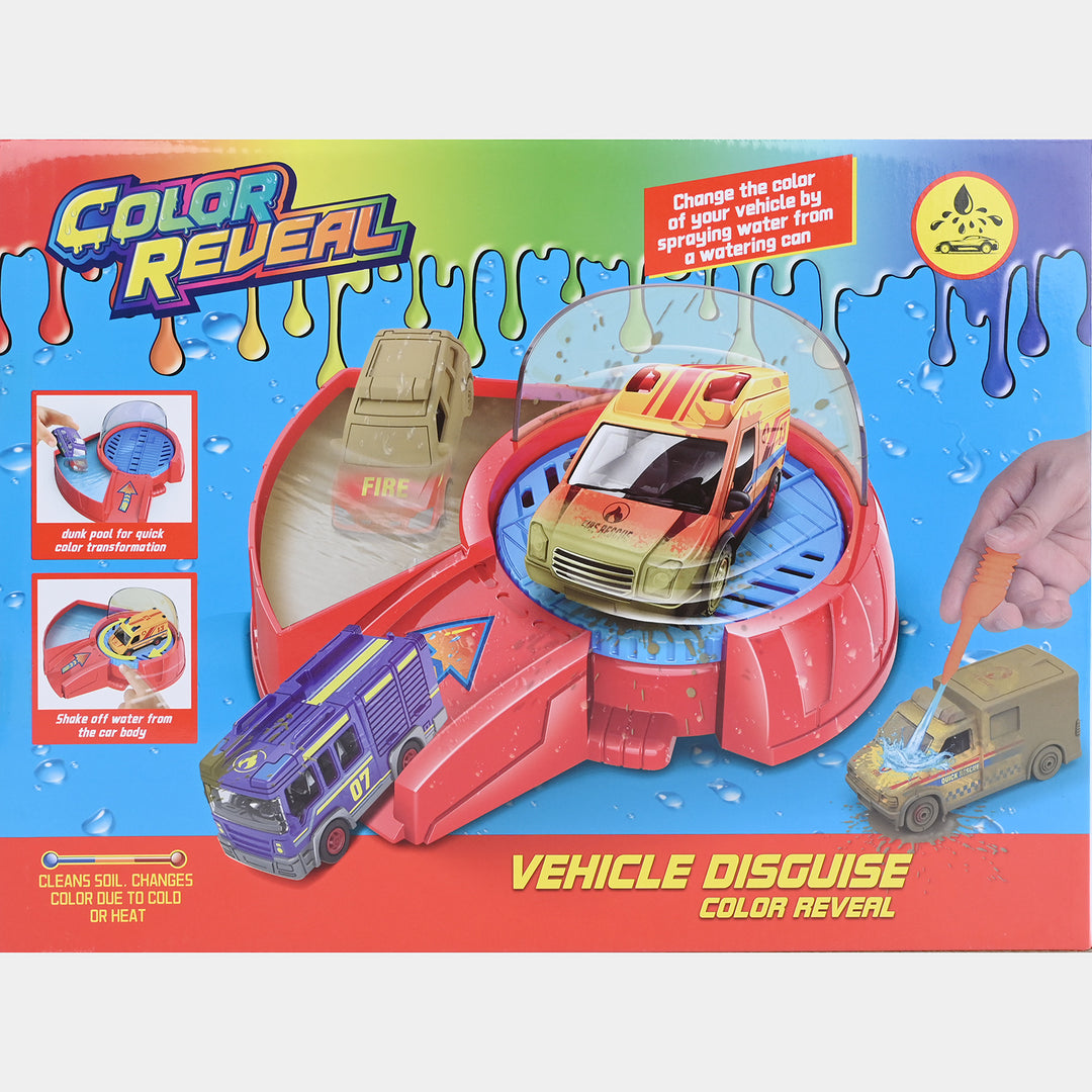 Vehicle Disguise Color Reveal Spray & Wash Playset