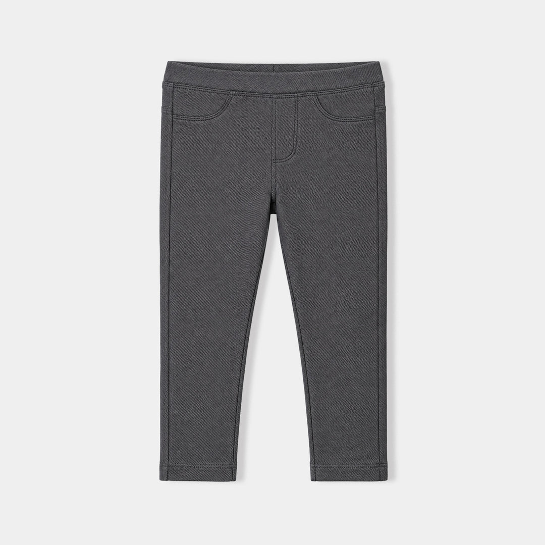 Infant Girls Cotton Jersey Tights Basic Charcoal