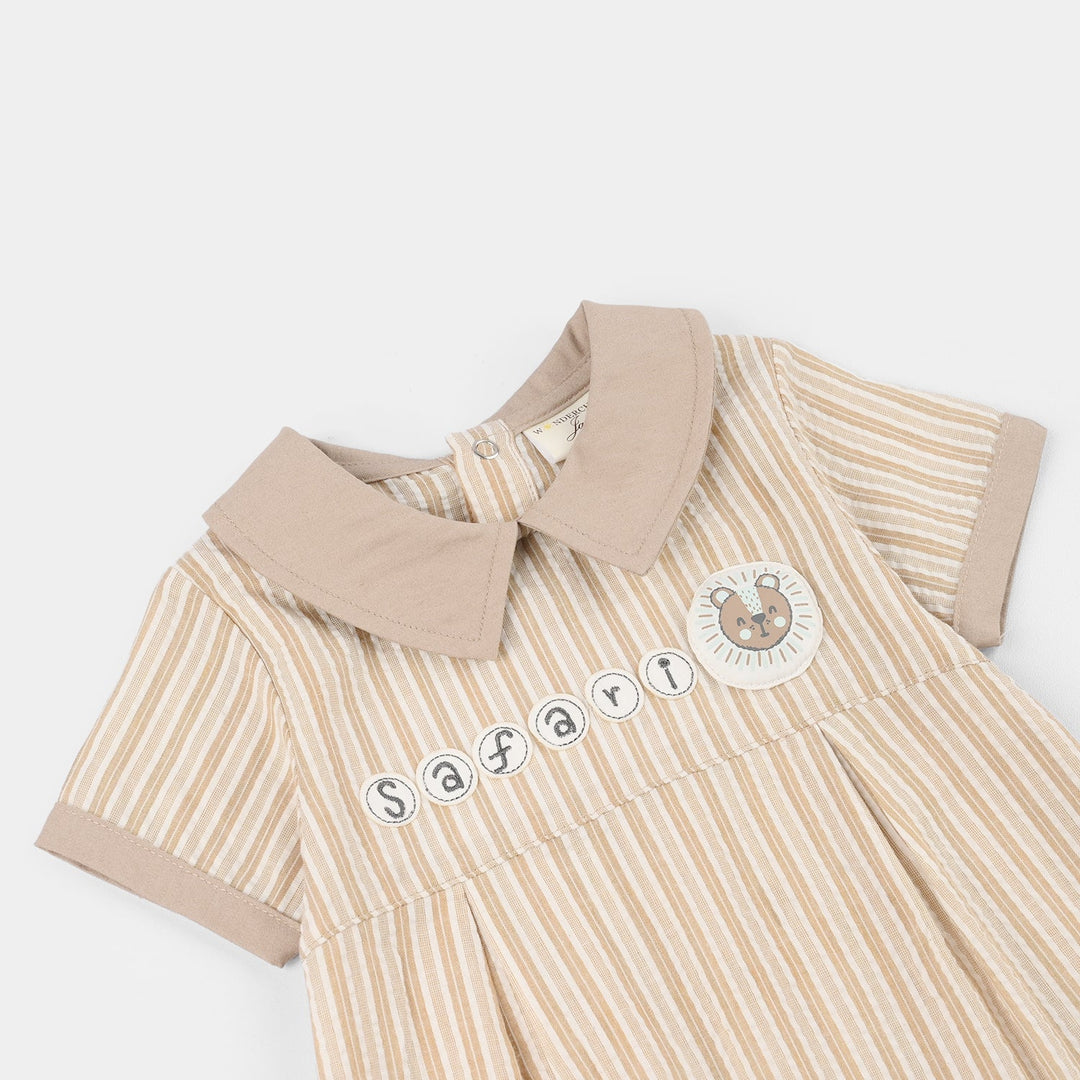 Infant Boys Jersey/Terry Romper 294-003 -Beg.Str