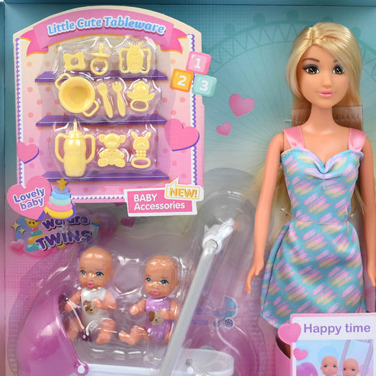 11.5" Lovely Fashion Doll with Accessories Set