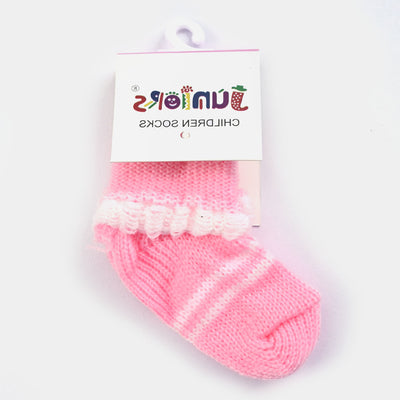 Baby Woolen Socks | Pink